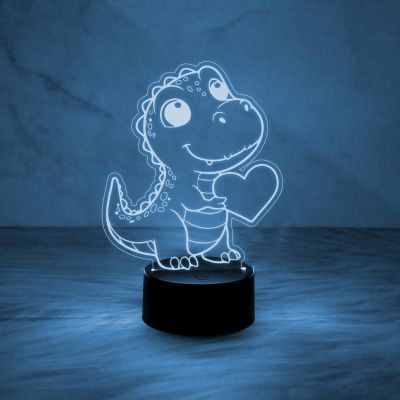 3D Illusion Crocodile Night Light for Children with 7 Color Changing Light & Touch Control Christmas Birthday Gifts Suitable for Boys Girls